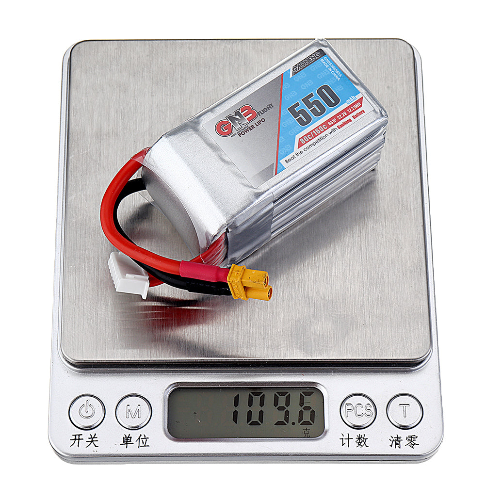 22.2V 550mAh 80C 6S Lipo Battery with XT30 Plug for X140HV GT R369 Arrow3 FPV Racing Drone